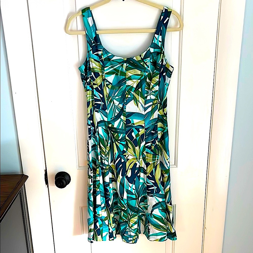 Dress Barn Tropical Print Dress